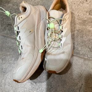 Hoka light gray and Light Green Sneakers